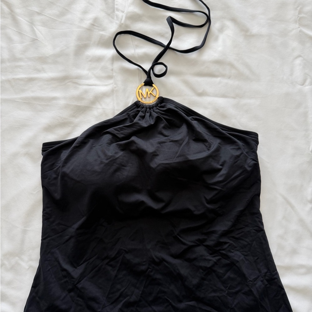 MICHAEL Michael Kors Black Top with Gold Label